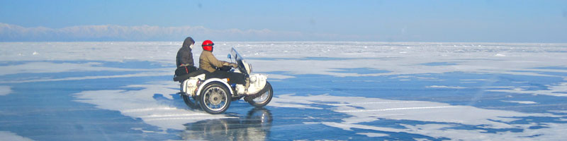 frozen lake baikal, Siberia, Russia